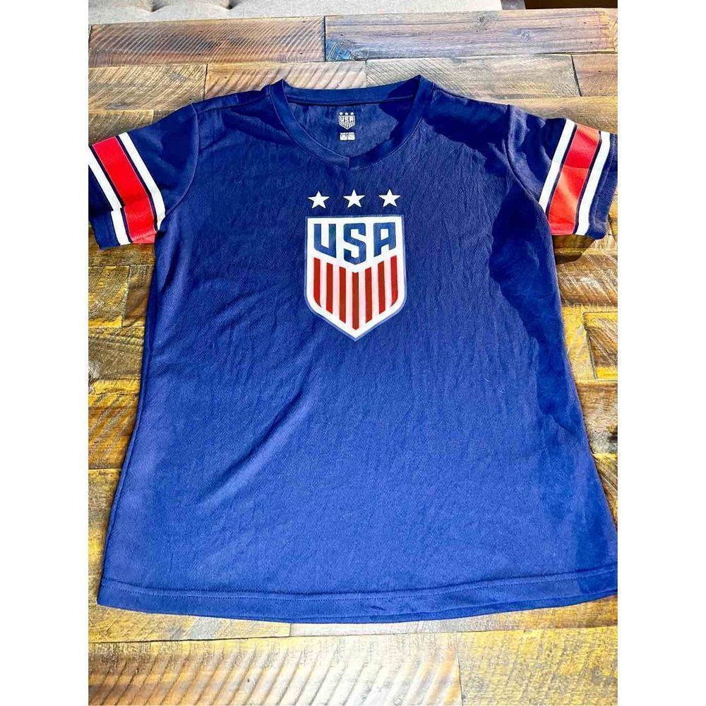 USA Blue National Soccer Womens Ladies MEN SHIRT world cup jersey
